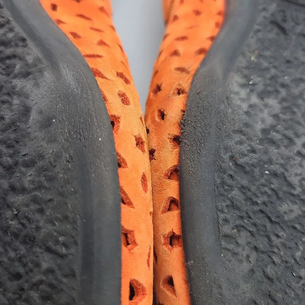 Arche Lilly Ballerina Nubuck ballet Flats orange cut-outs Eur 42  US 11 France - Picture 12 of 13